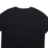 TOMMY HILFIGER Mens T-Shirt Black V-Neck M