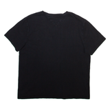 TOMMY HILFIGER Mens T-Shirt Black V-Neck M