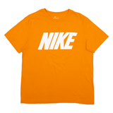 NIKE Mens T-Shirt Orange M