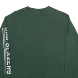CHAMPION Mens T-Shirt Green Long Sleeve M