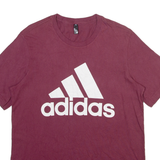 ADIDAS Mens T-Shirt Maroon M