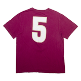 NIKE Mens T-Shirt Maroon L