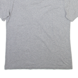 LACOSTE Womens T-Shirt Grey V-Neck M
