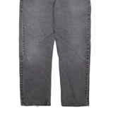 LEVI'S 505 Jeans Mens Grey Regular Straight Stone Wash W38 L32
