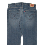 LEVI'S 505 Jeans Mens Blue Regular Straight Stone Wash W40 L30