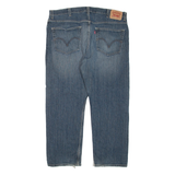 LEVI'S 505 Jeans Mens Blue Regular Straight Stone Wash W40 L30