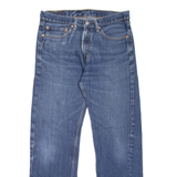 LEVI'S 505 Jeans Mens Blue Regular Straight Stone Wash W34 L32