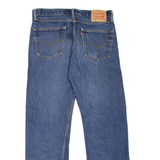 LEVI'S 505 Jeans Mens Blue Regular Straight Stone Wash W34 L32