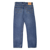 LEVI'S 505 Jeans Mens Blue Regular Straight Stone Wash W34 L32