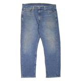 LEVI'S 505 Jeans Mens Blue Regular Straight Stone Wash W38 L30