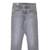 LEVI'S 501S Jeans BIG E Womens Grey Skinny Straight Stone Wash W25 L28