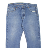 LEVI'S 501 Jeans Mens Blue Regular Straight Stone Wash W38 L25