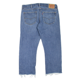 LEVI'S 501 Jeans Mens Blue Regular Straight Stone Wash W38 L25