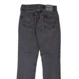 LEVI'S 511 Jeans Mens Black Slim Straight W28 L30