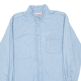 WRANGLER Mens Denim Shirt Blue Long Sleeve L