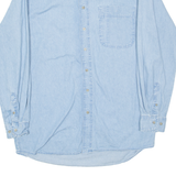 WRANGLER Mens Denim Shirt Blue Long Sleeve L