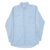 WRANGLER Mens Denim Shirt Blue Long Sleeve L
