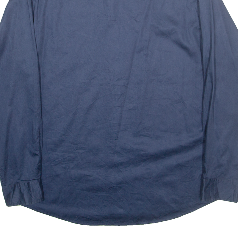 ARMANI EXCHANGE Mens Plain Shirt Blue Long Sleeve L
