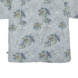 NEWPORT BLUE Mens Hawaiian Shirt Grey Crazy Pattern L