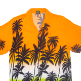 INGEAR Mens Hawaiian Shirt Orange Floral XL