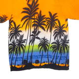 INGEAR Mens Hawaiian Shirt Orange Floral XL