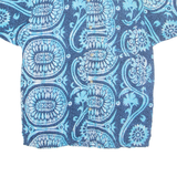 TAGRAG Mens Hawaiian Shirt Blue Crazy Pattern M