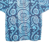 TAGRAG Mens Hawaiian Shirt Blue Crazy Pattern M