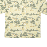 PIERRE CARDIN Mens Hawaiian Shirt Yellow Floral XL