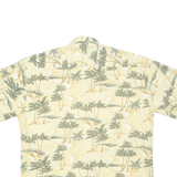 PIERRE CARDIN Mens Hawaiian Shirt Yellow Floral XL