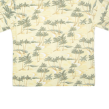 PIERRE CARDIN Mens Hawaiian Shirt Yellow Floral XL