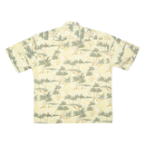 PIERRE CARDIN Mens Hawaiian Shirt Yellow Floral XL