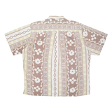 COOKE STREET Mens Hawaiian Shirt Beige Crazy Pattern XL