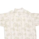 PURITAN Mens Hawaiian Shirt Cream Crazy Pattern XL