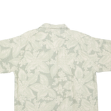 PARADISE COVES Mens Hawaiian Shirt Green Floral XL