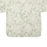 PARADISE COVES Mens Hawaiian Shirt Green Floral XL