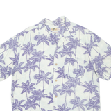 JOE MARLIN Mens Hawaiian Shirt Blue Floral XL