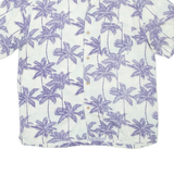 JOE MARLIN Mens Hawaiian Shirt Blue Floral XL