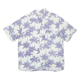 JOE MARLIN Mens Hawaiian Shirt Blue Floral XL