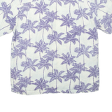JOE MARLIN Mens Hawaiian Shirt Blue Floral XL