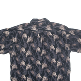 BRIT & BRIDLE Mens Shirt Black Crazy Pattern XL