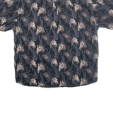 BRIT & BRIDLE Mens Shirt Black Crazy Pattern XL