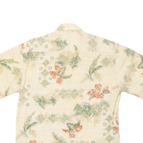 PIERRE CARDIN Mens Hawaiian Shirt Beige Floral M