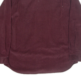 EDDIE BAUER Mens Corduroy Shirt Red Check Long Sleeve XL