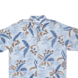 CAMPIA Mens Hawaiian Shirt Blue Floral XL