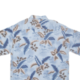 CAMPIA Mens Hawaiian Shirt Blue Floral XL