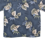 CROFT & BARROW Mens Hawaiian Shirt Blue Floral XL