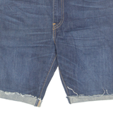 LEVI'S 510 Cut Off Turn Up Mens Denim Shorts Blue M W32