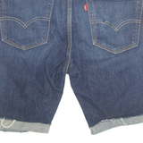 LEVI'S 510 Cut Off Turn Up Mens Denim Shorts Blue M W32
