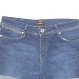 LEVI'S Turn Up Womens Denim Shorts Blue M W30