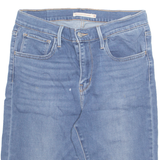 LEVI'S Cut Off High Waist Stretch Womens Denim Shorts Blue M W30